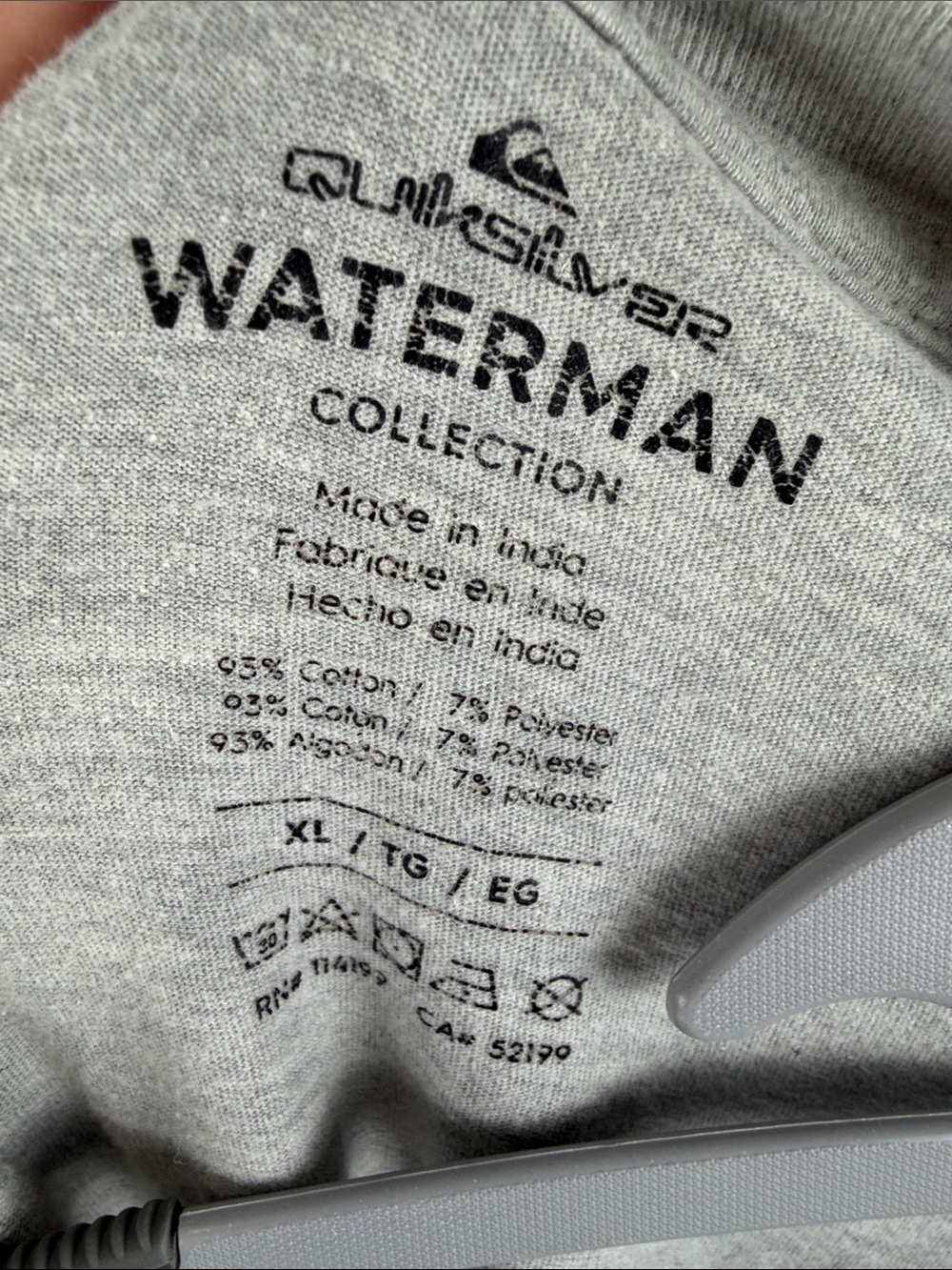 Quicksilver Men’s Gray Short Sleeve Logo Tee - Picture 2 of 7
